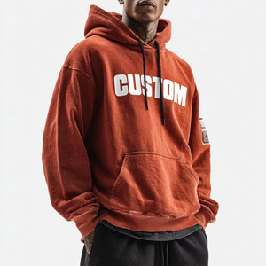 Vente en gros Sweat à capuche en coton imprimé de haute qualité Sweat à capuche pour hommes en coton de luxe imprimé surdimensionné - Product Image 4