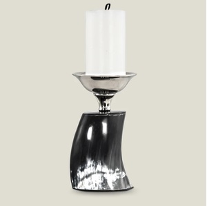 Juego de portavelas con diseño maravilloso de cuerno de vaca con soporte de metal, decoración del hogar, escaparate de cuerno de búfalo, soporte para velas - Product Image 6