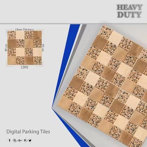 Bulk Order Available Heavy Duty Outdoor Parking Floor Tiles 400x400mm 16x16 Inch Digital <b>Ceramic</b> Printed Porcelain 40x40cm - Product Image 4