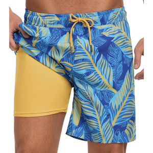 Pantalones cortos personalizados para hombre con bolsillos traje de baño al aire libre correr Casual estampado elástico transpirable ligero Bermudas para hombre - Product Image 2