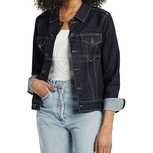 Chaqueta vaquera superventas para mujer con diseño personalizado chaqueta vaquera para mujer para uso en exteriores personalizada - Product Image 4