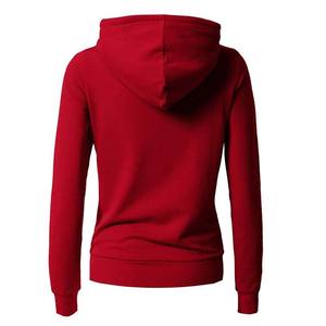 Sudadera con Capucha Ajustada con Cierre para Mujer, Uso Diario Informal, Tejido Suave y Cálido - Product Image 4