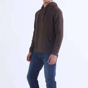 Alta calidad logotipo personalizado etiqueta peso pesado pulóver sudaderas con capucha 100% algodón hombros caídos de gran tamaño hombres Boxy Sudadera con capucha de manga larga - Product Image 3