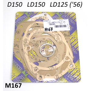 Juego completo de juntas de motor Lambretta D 150 + LD 125 (derivado 56-57) + LD 150 - Product Image 1