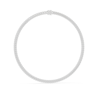 Collar de Eslabones Cubanos con Diamantes CVD VVS-VS EF de 7.208 CT, Creados en Laboratorio, Corte Brillante Redondo, Oro de 18K, 14K, Oro Rosa, Amarillo, Blanco - Product Image 2