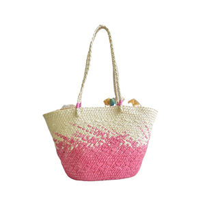 Bolso de mano con patrón de caramelo hecho <span class=keywords><strong>a</strong></span> mano tejido Vintage <span class=keywords><strong>japon</strong></span>és, bolso de playa <span class=keywords><strong>para</strong></span> vacaciones de verano <span class=keywords><strong>para</strong></span> mujer, bolso blanco en polvo - Product Image 3