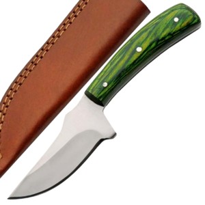 Cuchillo de caza multiusos de acero inoxidable al por mayor, cuchillo para acampar al aire libre forjado a mano con mango de madera diseñado, cuchillo de caza - Product Image 1