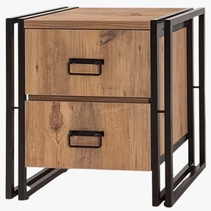 Table de chevet à tiroir en bois réglable pour ferme moderne Mobilier de maison durable pour chambre à coucher salon Table de chevet appartement - Product Image 3