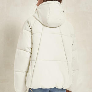 Vestes d'hiver unisexes personnalisées avec logo imprimé coupe-vent et capuche réglable pour hommes et femmes vêtements de plein air - Product Image 6