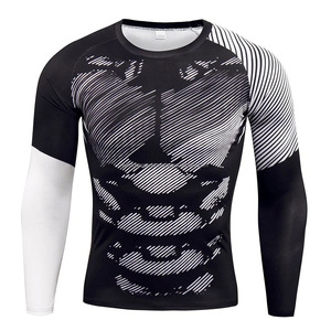 Nardon Apparel Personalice su propio logotipo Sublimado Manga completa Rash Guard MMA Rash Guard, Camisa de compresión MMA Rashguard para hombres - Product Image 1