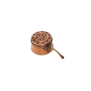 Modern Copper Wooden handle <b>Aroma</b> <b>Diffuser</b> Handcrafted Essential incense Burner Steel Top for Home Spa Use Elegant - Product Image 2