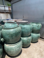 Jardinière d'extérieur extra large, poterie faite à la main, fournisseur du Vietnam, design personnalisé, pot en argile céramique du Vietnam