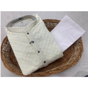 Vêtements décontractés pour fête de mariage Design rayonne Ciaz Kurta traditionnel et lourd pour hommes avec pyjama Meilleure qualité Fournisseur indien à bas prix - Product Image 1