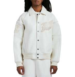 Chaqueta de cuero Avirex personalizada para hombre de calidad superior America USA Icon Chaqueta de cuero de vaca y piel de cordero genuina - Product Image 5