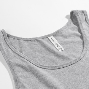 Venta al por mayor logotipo personalizado serigrafía camisetas sin mangas 100% algodón - Product Image 5