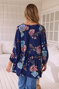 Vestido de algodón de verano para mujer, bata con estampado Floral, talla grande, manga corta, gran tamaño, informal, con estampado Digital, cuello hueco, Logo en la espalda - Product Image 3