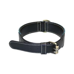 Patrón geométrico Color rayas cuero mascota Collar alta calidad perro moda perro Collar lujo mascota accesorios Malasia venta al por mayor - Product Image 3