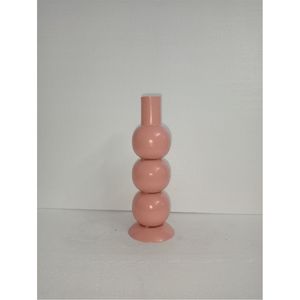 Jarrón de Metal Rosa de Lujo con Asa, Jarrón Floral Moderno de Tres Niveles para Decoración del Hogar y Eventos, Jarrones Decorativos de Alta Calidad al por Mayor - Product Image 2