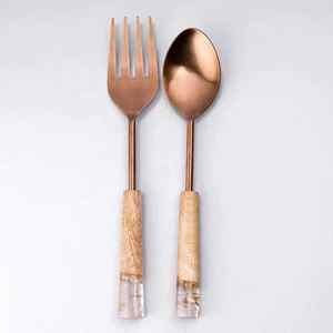 Juego de Cubiertos de Metal de Diseño Único para Uso EN LA Cocina Casera Juego de Cucharas de Metal Proveedor Mayorista a Bajo Precio - Product Image 3