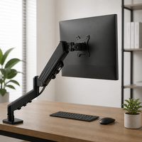 Soporte de Monitor Ajustable para Escritorio, Serie F80-2, Soporte de Pantalla Montado en Escritorio con Gestión Inteligente de Cables