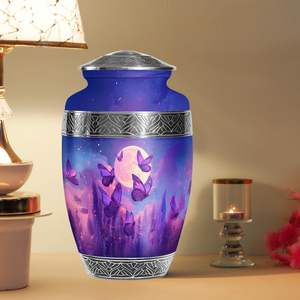 Urna de cremación de mariposa púrpura para cenizas humanas Mujer adulta, urnas para cenizas humanas Urnas de cremación grandes para cenizas Hombre adulto - Product Image 4