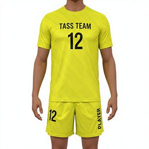 Uniforme de Fútbol de Poliéster Ligero y Reflectante de Alta Calidad, Jersey de Fútbol con Logotipo Personalizado Impreso, MOQ Bajo, Sublimación - Product Image 1