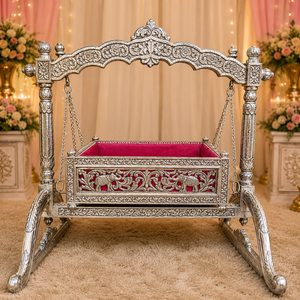 <span class=keywords><strong>Cuna</strong></span> Decorativa Plateada para Bodas, Soporte para Columpio <span class=keywords><strong>de</strong></span> Bebé, <span class=keywords><strong>Adorno</strong></span> para Decoración <span class=keywords><strong>de</strong></span> Eventos, Diseño Personalizable - Product Image 3