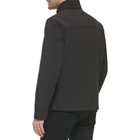 Veste coupe-vent unisexe imperméable en coton épais avec fermeture éclair et capuche pour la randonnée, le camping et la course à pied