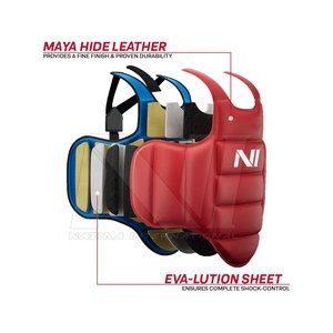 Protector de Pecho de Piel Sintética de Alta Calidad con Logotipo Personalizado para MMA, Muay Thai y Kickboxing, Nuevo Conjunto de Boxeo de Piel Genuina - Product Image 5
