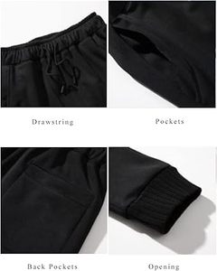 Sweat à capuche et survêtement athlétique d'hiver unisexe de haute qualité, ensemble de survêtements de jogging 2 pièces personnalisé, grande taille - Product Image 4