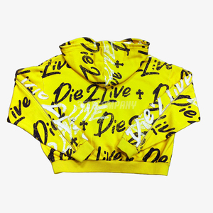 Men Yellow Zip Hoodie & Jogger <b>Pants</b> Streetwear Outfit Sweatsuit - Product Image 2