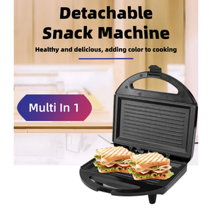 Machine à sandwichs et gaufres électrique 2-en-1 pour la maison, la cuisine, l'hôtel et l'extérieur, en aluminium durable, prise US - Product Image 5