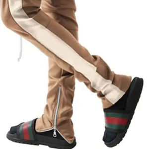 กางเกงวอร์มขายาวสำหรับผู้ชาย,กางเกงวอร์มขายาวกางเกงวอร์มสีพื้นแบบรัดรูปมีสายรูดสำหรับผู้ชาย - Product Image 5