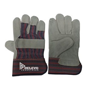 Guantes de Seguridad de Cuero Resistentes para Soldadura, Guantes de Trabajo Industriales Resistentes al Calor con Puño Corto para Protección de Manos - Product Image 2