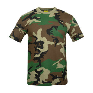Camisetas azules de media manga para hombre, camisetas informales de camuflaje, camisetas de entrenamiento táctico camufladas personalizadas - Product Image 1
