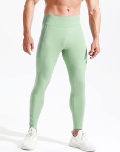 Oem Gym Dragen Custom Logo 85% Polyester 15% Spandex Mannen Compressie Sport Hardlopen Atletische Panty Mannelijk Zweet Fitness Gym Legging - Product Image 4