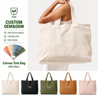 Sac fourre-tout en toile de coton surdimensionné pour femme avec logo personnalisé, grande capacité, pour le shopping, les week-ends, les fêtes, la plage, les voyages, les courses, les cadeaux, OEM, ODM, en gros