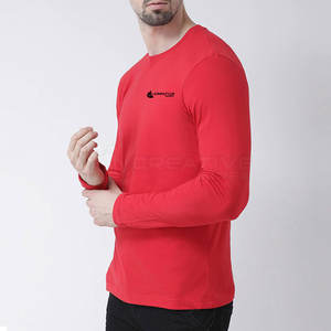 Camisetas de manga larga para hombre superventas 100% algodón de punto transpirable de secado rápido - Product Image 5