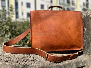 New Vintage Handmade Personalized Genuine Goat Leather Large <b>Men's</b> Vintage Backpacks High Quality Unisex Laptop <b>Messenger</b> <b>Bags</b> - Product Image 6