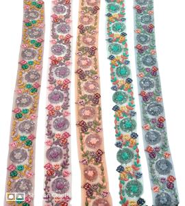 Custom Dyed Premium Quality Recycled Sari <b>Silk</b> <b>Ribbons</b> 100% <b>Silk</b> for Knitting and Weaving Made to Order - Product Image 6