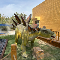 Modèle électrique en métal de dinosaure animatronique de taille réelle de capteur infrarouge pour des parcs d'attractions et des centres commerciaux