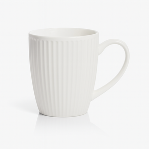 Tazza da caffè in ceramica bianca da 350ml moderna con manico in porcellana resistente per tè, latte, ufficio e uso domestico - Product Image 3