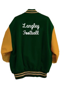Chaqueta Varsity para hombre Cuerpo de lana Cuero genuino Brazos Letterman Chaqueta College Baseball Lettermen Chaquetas - Product Image 2