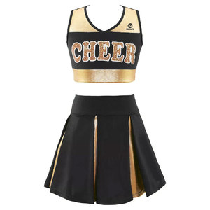 Conjuntos de Uniformes de Porristas Estampados de Nuevo Estilo del Mejor Fabricante para Mujer, Color y Diseño Personalizados, MOQ Bajo, Alta Calidad - Product Image 2