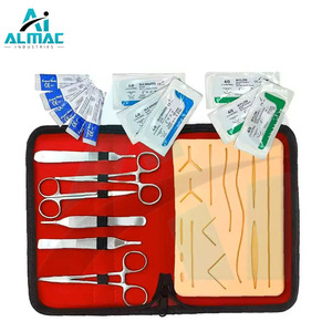 Kit d'outils de suture de pratique d'emballage personnalisé de haute qualité pour la formation de suture chirurgicale, instrument médical de kit de formation de compétences de suture - Product Image 3