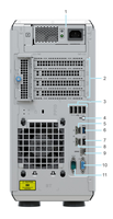 PowerEdge T350 塔式服务器 3.5 英寸机箱，最多可容纳 4 个热插拔硬盘（1TB）8GB RAM 热插拔电源装置