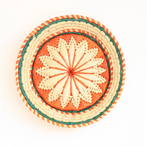 Motif vert et rose complexe fabriqué à la main fibre naturelle moonj herbe plaque murale pour art mural, disponible au prix de gros. - Product Image 6