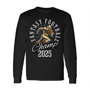 Camiseta de Manga Larga Promocional del Campeón de la Liga de Fútbol de Fantasía 2025, Camiseta del Campeón de la FFL - Product Image 2