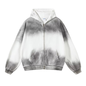 Sweat à capuche zippé sur mesure pour hommes Sweat-shirt d'hiver de couleur unie avec imprimé de créateur Slim Fit Fleece Outwear basics Hoodie - Product Image 1