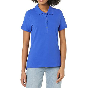 T-shirt polo slim en coton doux et confortable pour femmes de qualité supérieure Tissu respirant avec impression de logo personnalisé de haute qualité pour l'été - Product Image 1